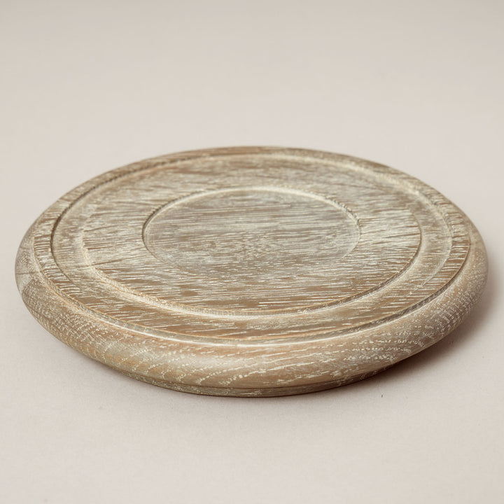 Large Oak Candle Plinth