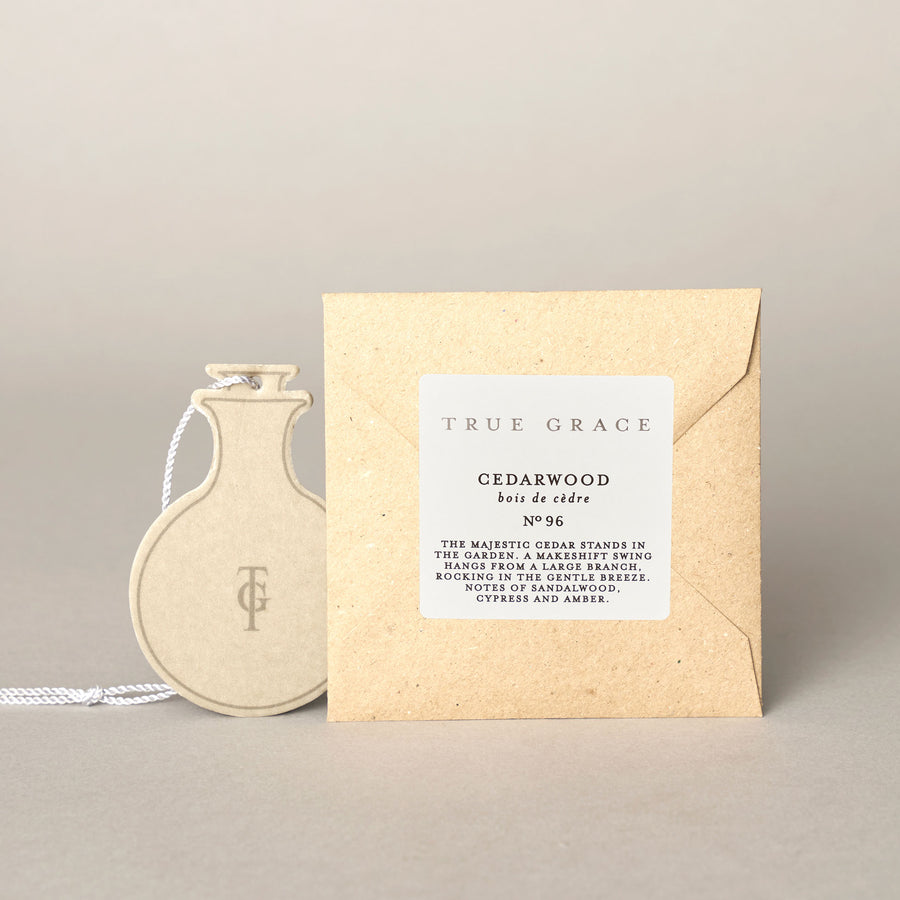 Cedarwood fragrance sample | True Grace