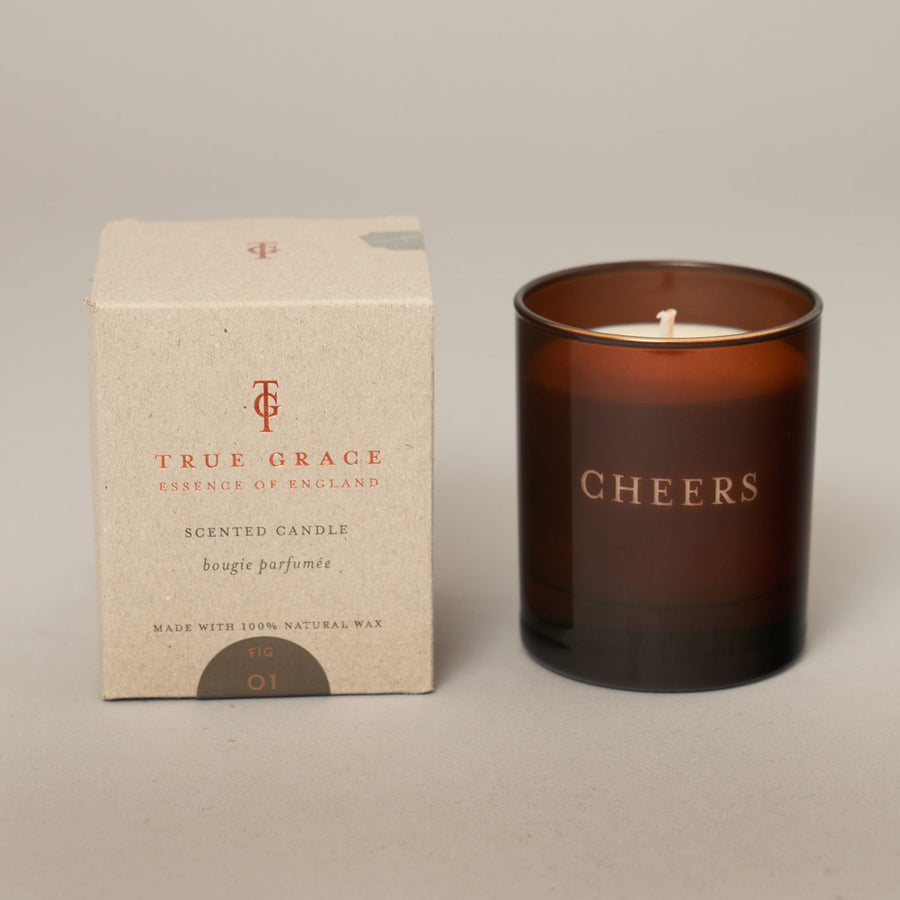 Personalised ~ Engraved Fig Small Candle — Burlington Collection Collection | True Grace