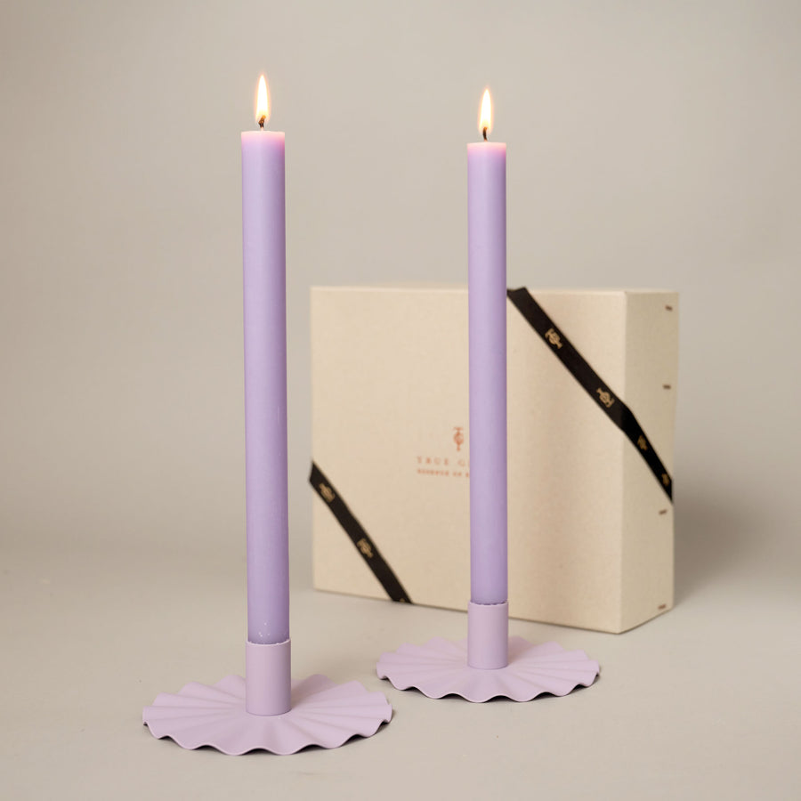 Lilac dining candle gift set | True Grace