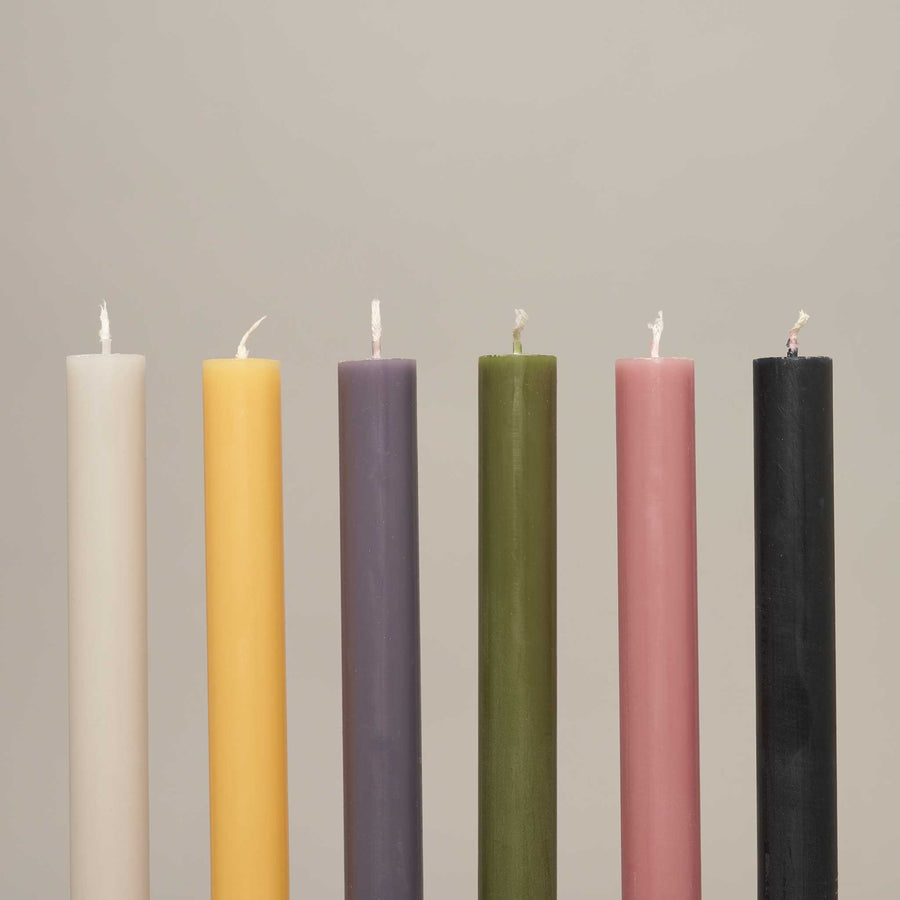 Morning Mist ~ Box of 12 Dining Candles — Coloured Dining Candles Collection | True Grace