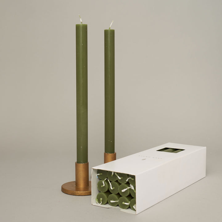 Sage Box of 12 Dining Candles