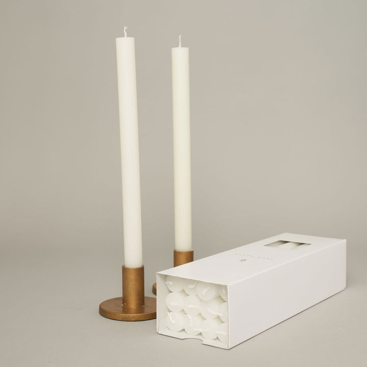 White Box of 12 Dining Candles