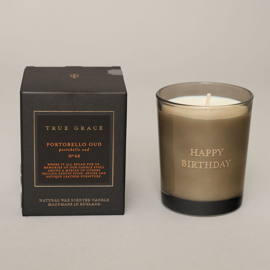 Personalised  - Engraved Portobello Oud Classic Candle — Manor Collection Collection | True Grace