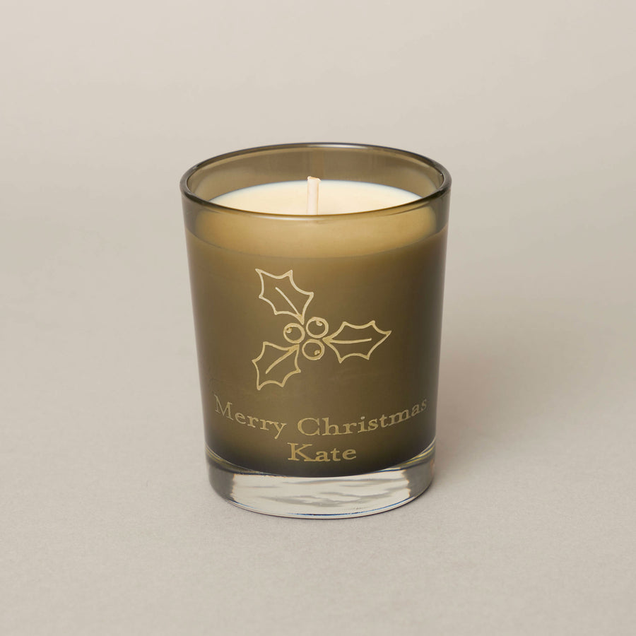 Personalised  - Engraved Cinnamon & Clove Classic Candle — Manor Collection Collection | True Grace