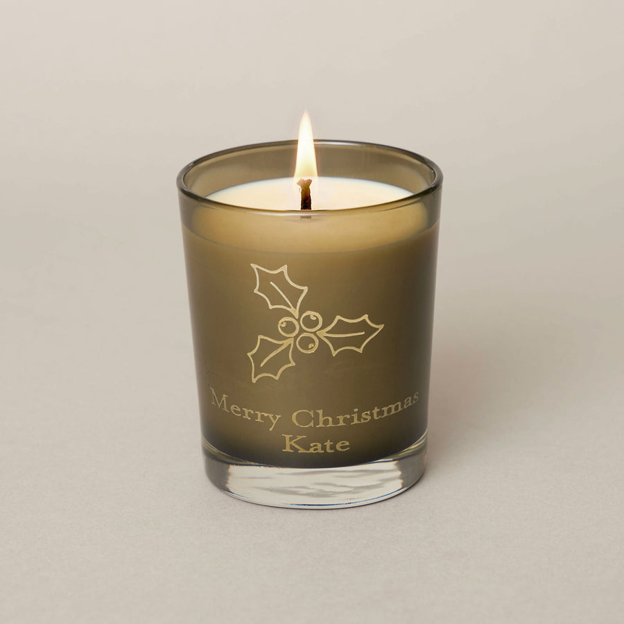 Personalised  - engraved cinnamon & clove classic candle | True Grace