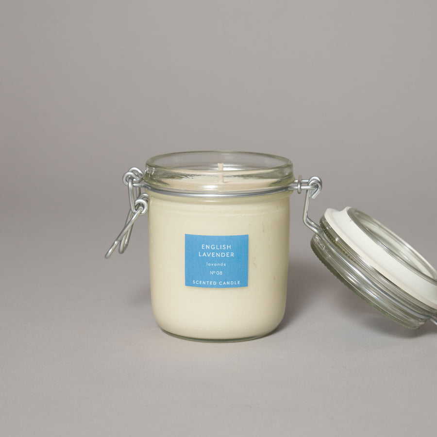 English Lavender Large Kitchen Jar Candle — Walled Garden Collection Collection | True Grace