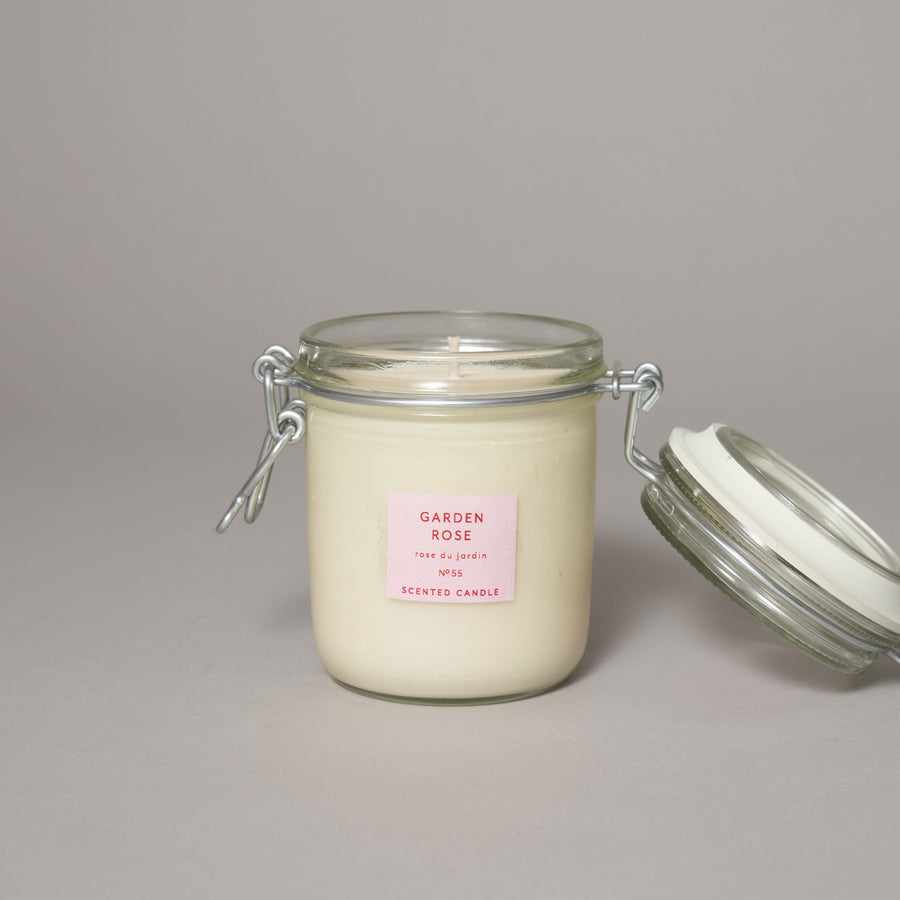 Garden Rose Large Kitchen Jar Candle — Walled Garden Collection Collection | True Grace