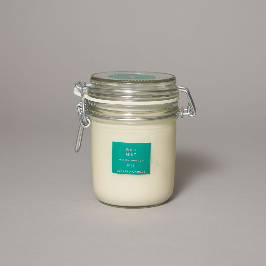 Wild Mint Large Kitchen Jar Candle — Walled Garden Collection Collection | True Grace