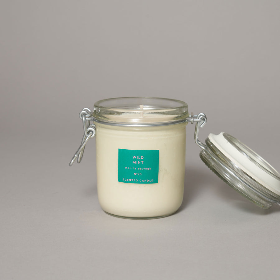 Wild Mint Large Kitchen Jar Candle — Walled Garden Collection Collection | True Grace