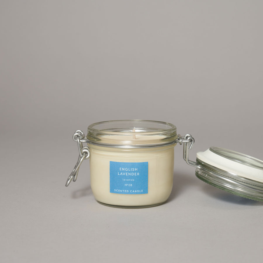 English Lavender Medium Kitchen Jar Candle — Walled Garden Collection Collection | True Grace