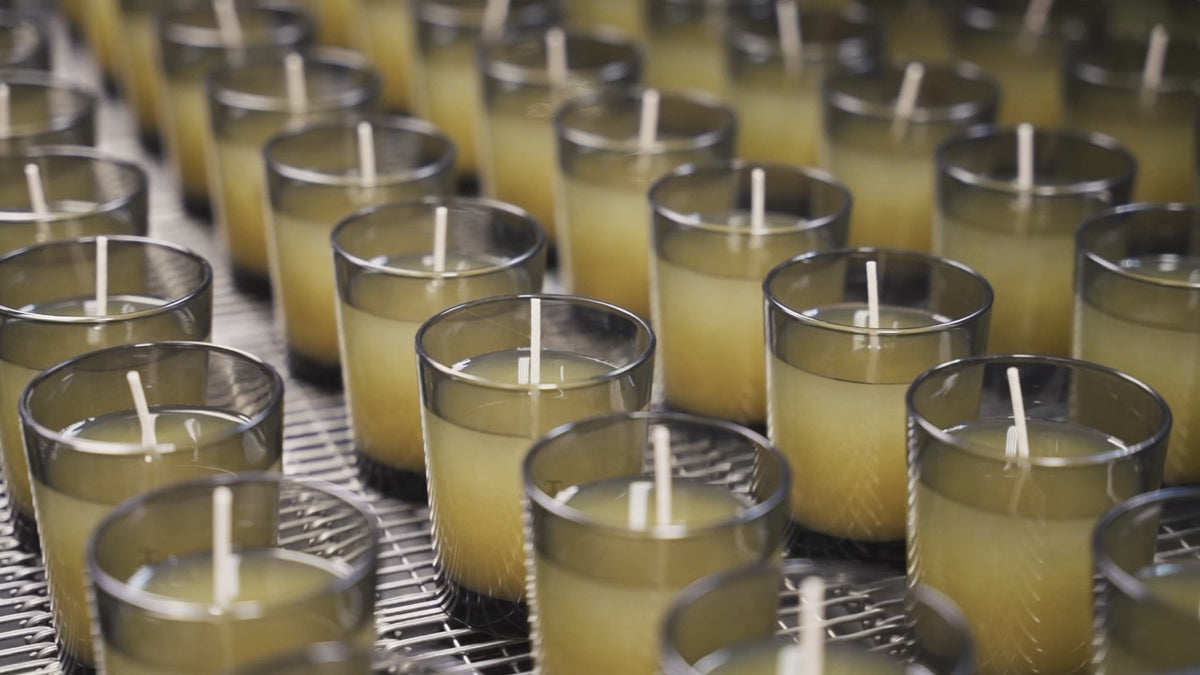 Candles being made in Factory | True Grace Home Fragrance
