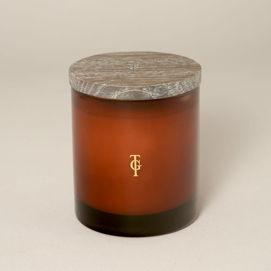 Burlington Medium Candle Oak Lid — Burlington Collection Collection | True Grace