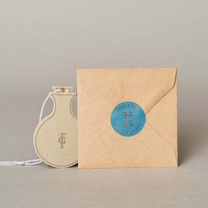 Cedar & Rose Fragrance Sample Card