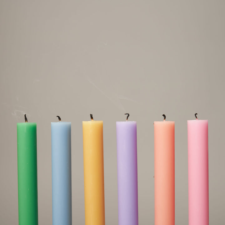 Pastel Box of 12 Dining Candles