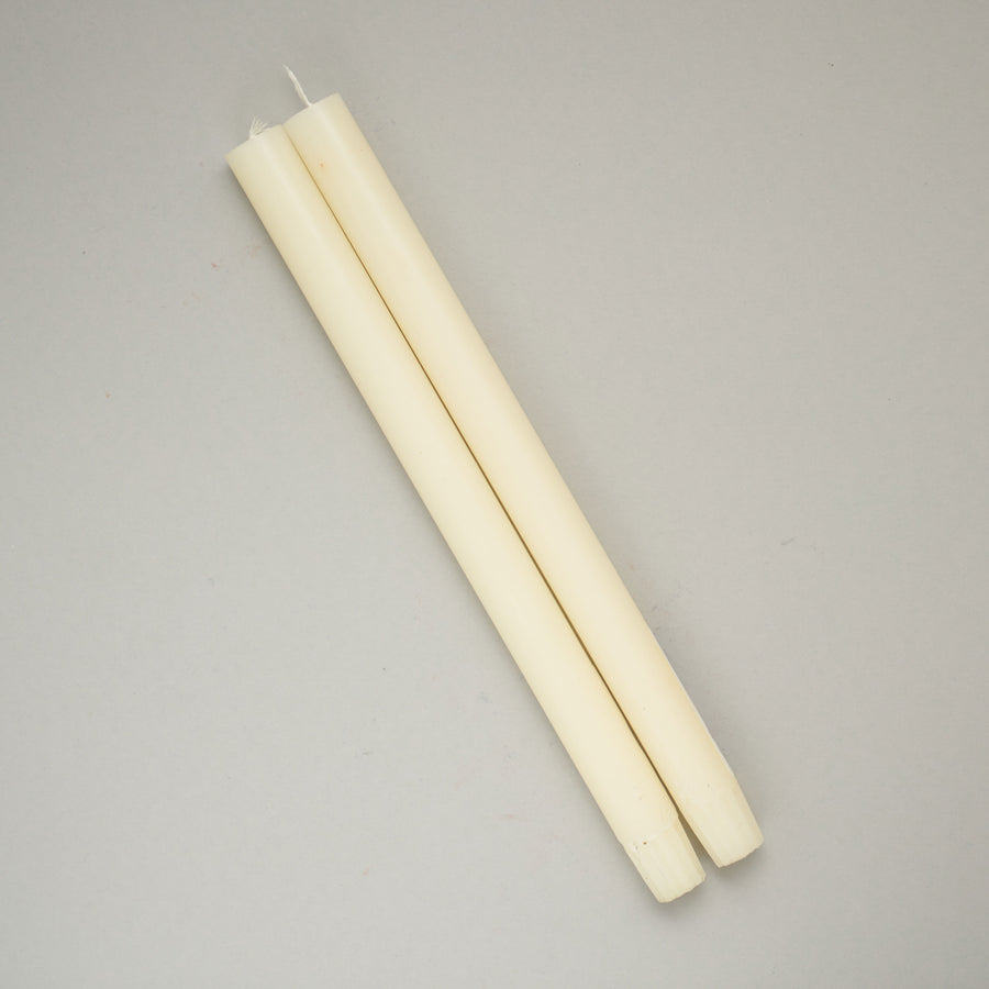Ivory pair of dining candles | True Grace