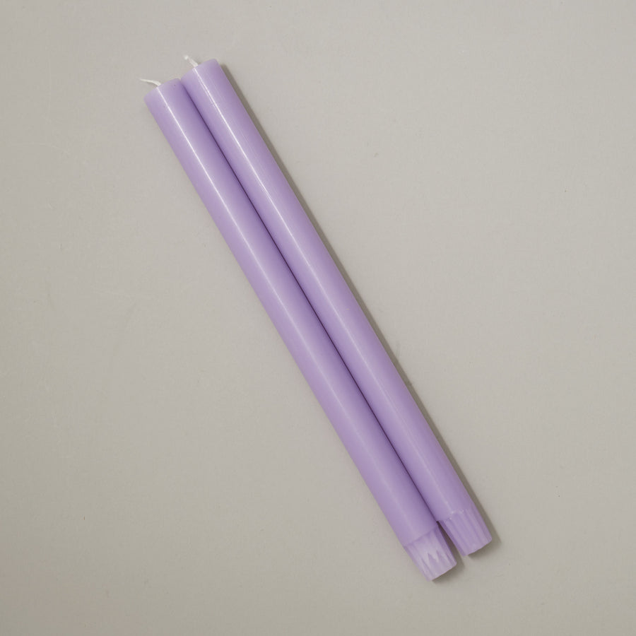 Lilac Pair of Dining Candles — Coloured Dining Candles Collection | True Grace