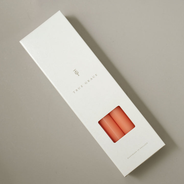 Peach Box of 12 Dining Candles