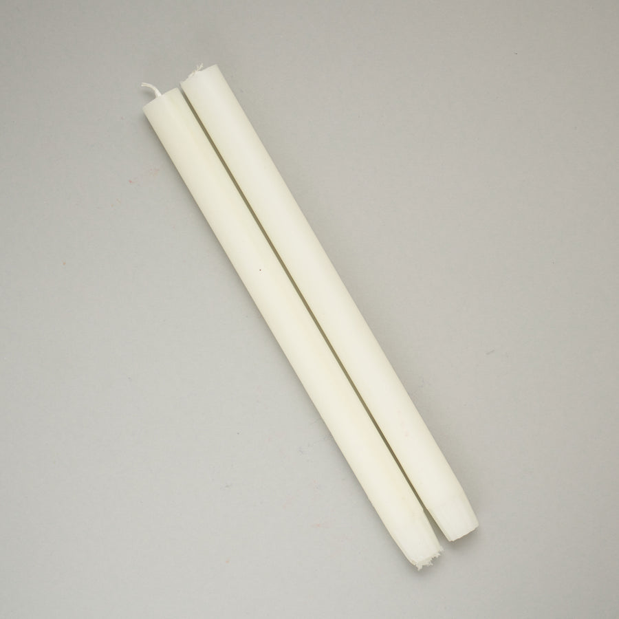 White pair of dining candles | True Grace