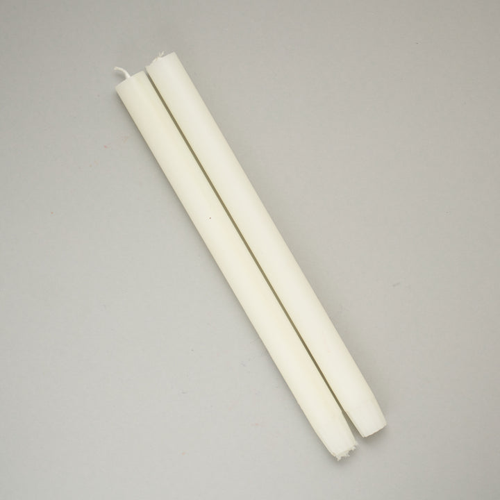 White Pair of Dining Candles