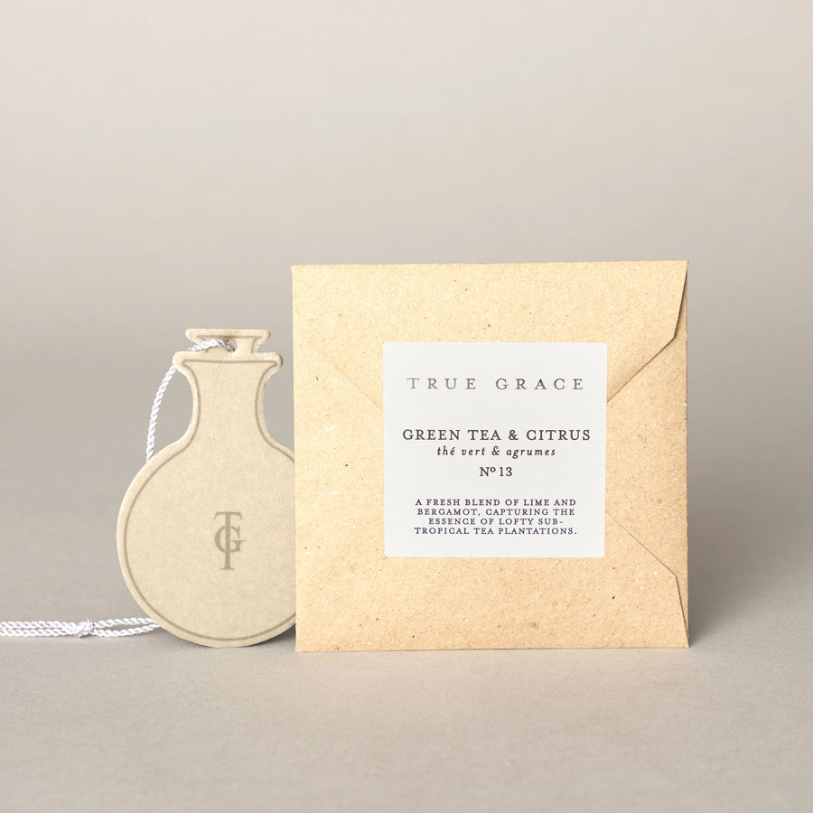 Green tea & citrus fragrance sample | True Grace