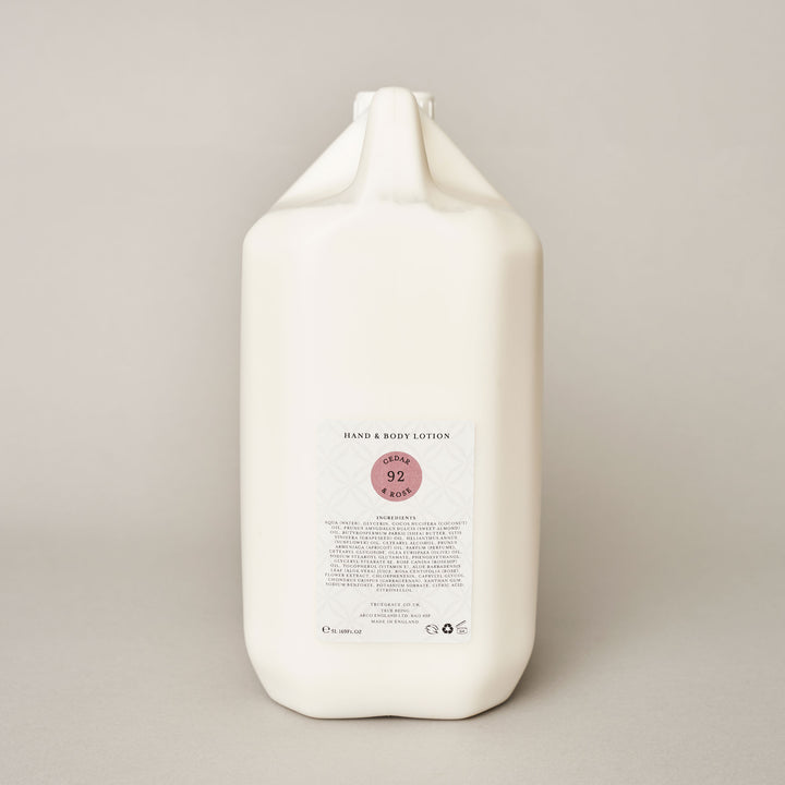 Cedar & Rose 5 Litre Hand & Body Lotion Refill