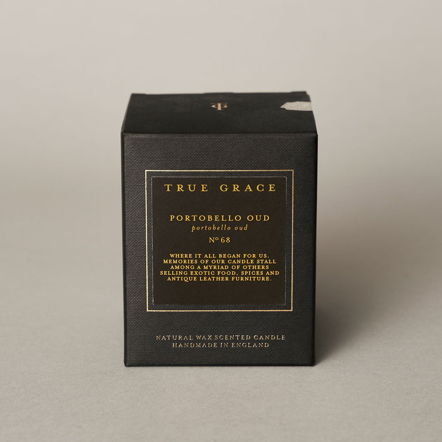 Personalised  - engraved portobello oud classic candle | True Grace