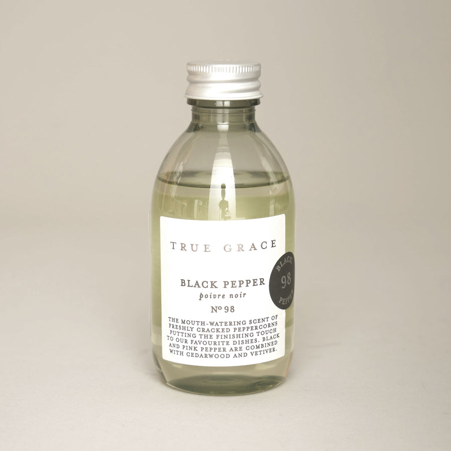 Black pepper 200ml room diffuser refill | True Grace